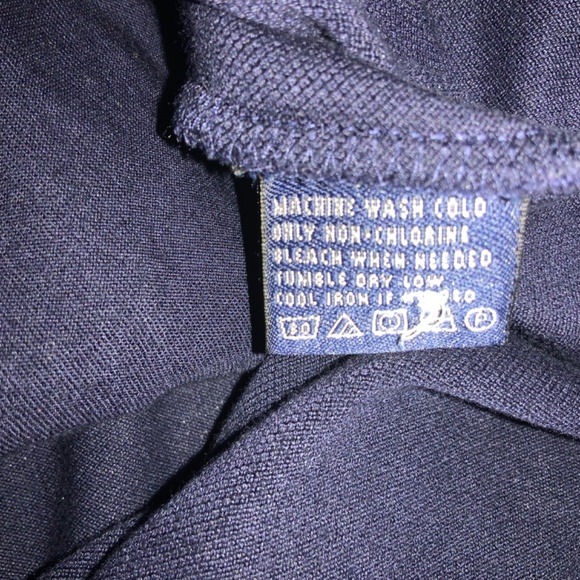 Ralph Lauren Golf Navy Silver polo Sz XL rugby Big Pony shimmer - Picture 6 of 7